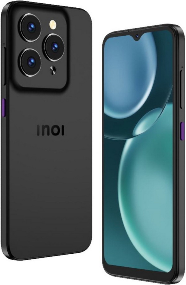 Изображение товара Смартфон Inoi Note 15 6/256GB Titanium Black с тройной камерой и аккумулятором 5000 мАч