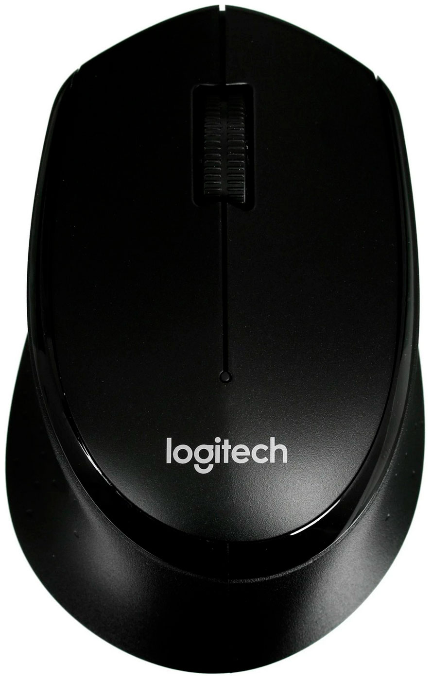 

Мышь беспроводная Logitech M330 SILENT PLUS, черная, Черный
