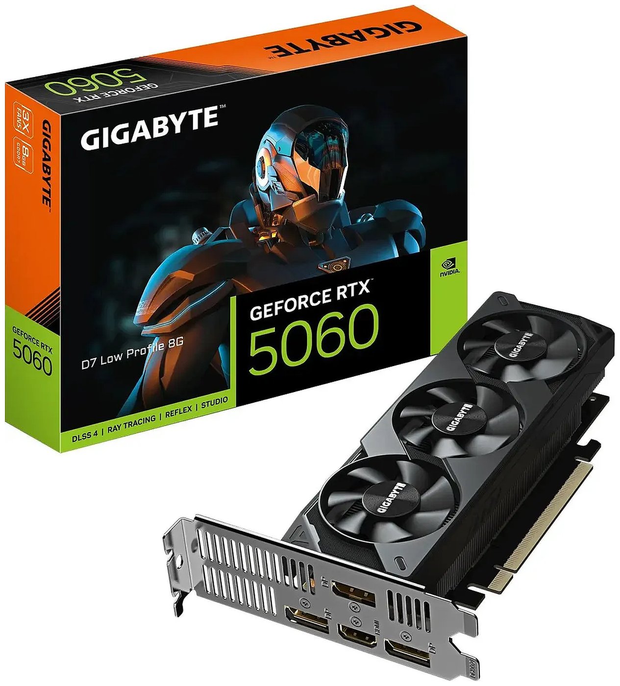 Изображение товара Видеокарта Gigabyte GeForce RTX 5060 Low Profile 8GB