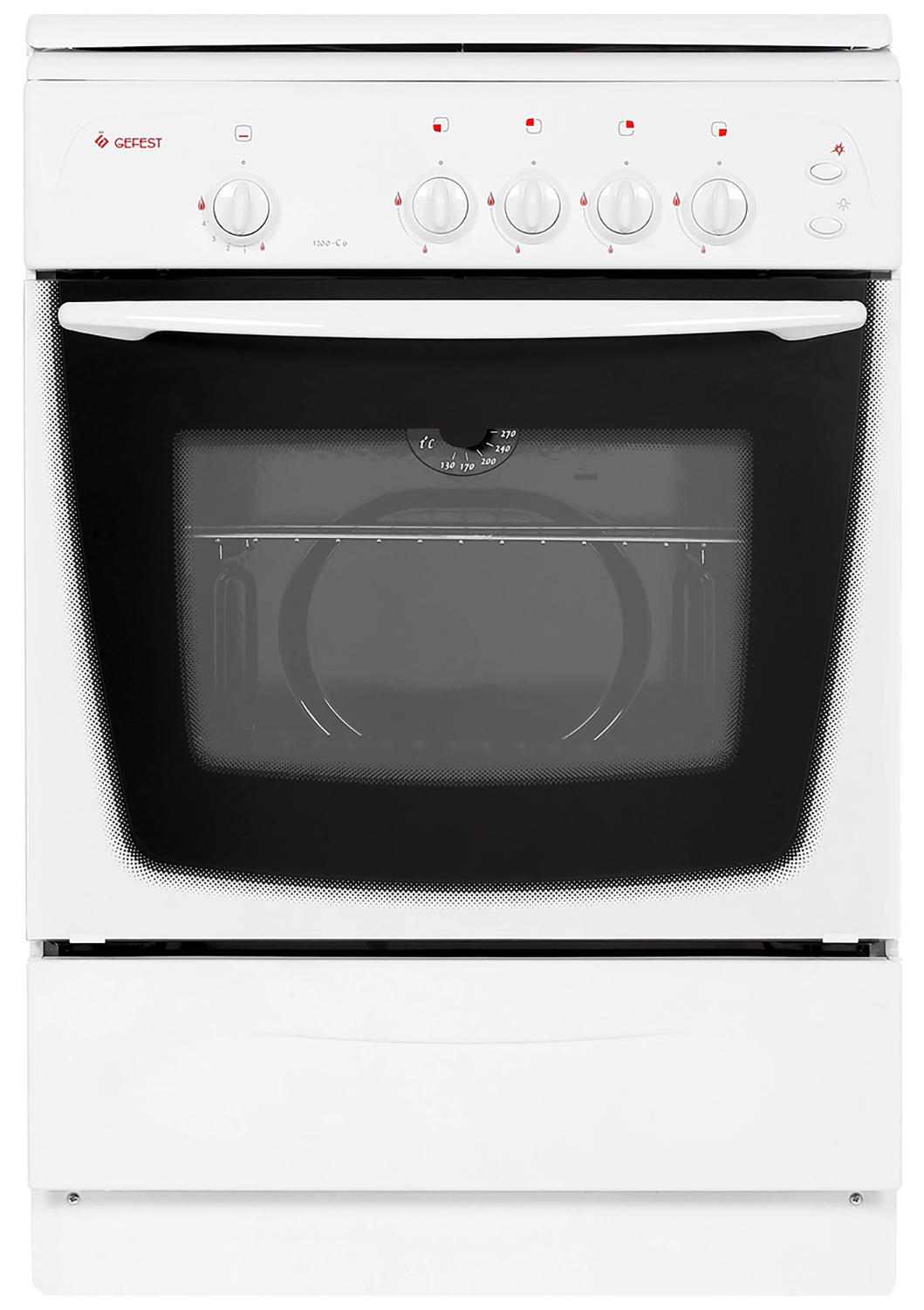 Изображение товара Газовая плита Gefest Брест 1200 C6 с 4 конфорками и духовкой объемом 63 л