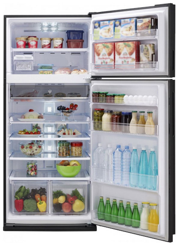 Изображение товара Двухкамерный холодильник Sharp SJ-XP 59 PGBK с системой No Frost, инвертором и функциями супер охла