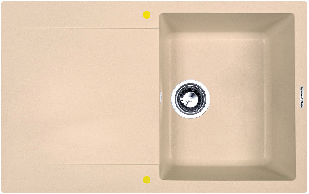 Изображение товара Кухонная мойка Zigmund & Shtain RECHTECK 775 из искусственного гранита