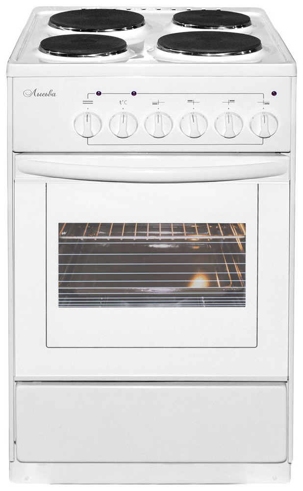 Изображение товара Электроплита Лысьва ЭП 401 СТ белая 4 конфорки духовка 57 л