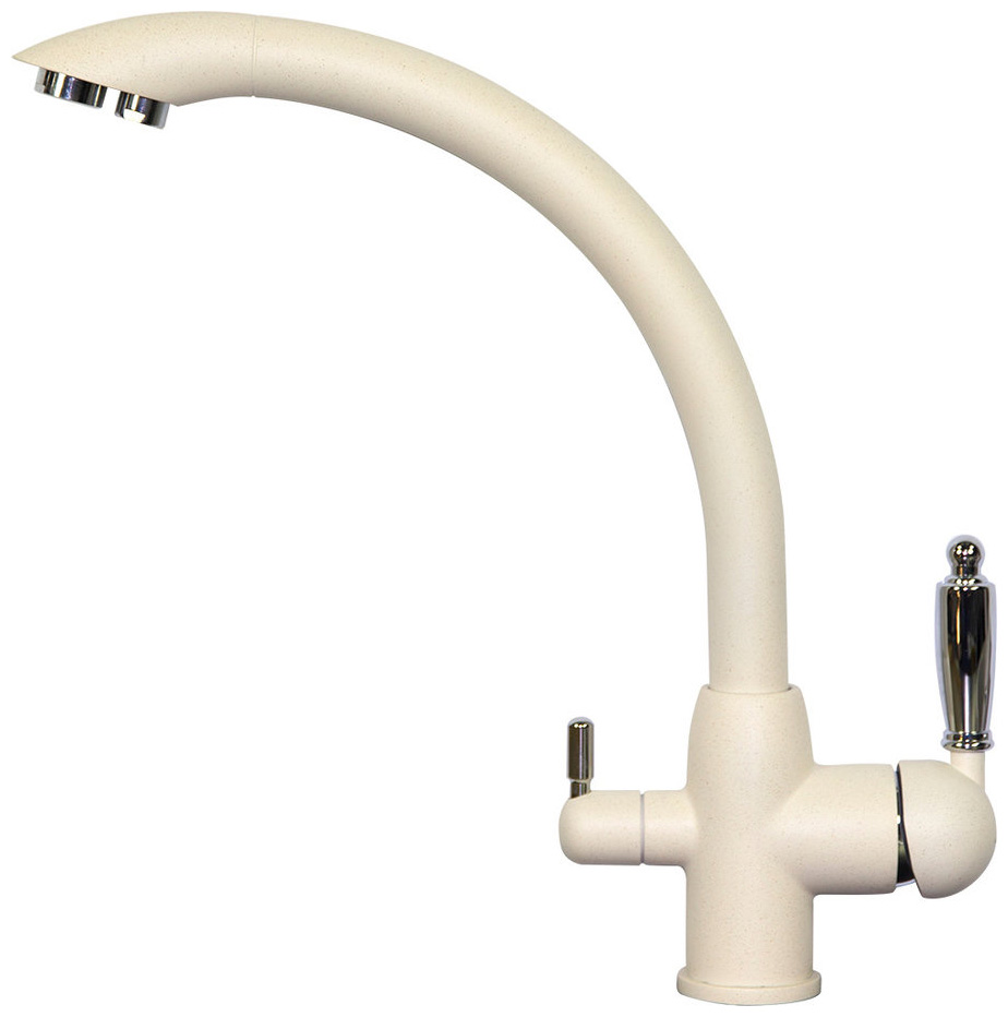 Изображение товара Кухонный смеситель Zigmund Shtain 1500 индийская ваниль однорычажный с фильтром