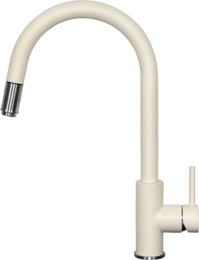 Изображение товара Кухонный смеситель Zigmund & Shtain 1700 индийская ваниль нержавеющая сталь