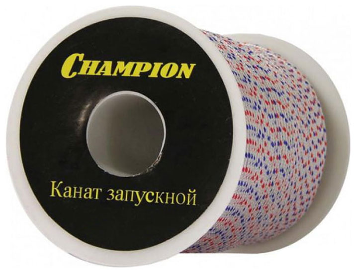 Изображение товара Канат запускной Champion C6005 5 мм 100 м для бензопил надежный старт