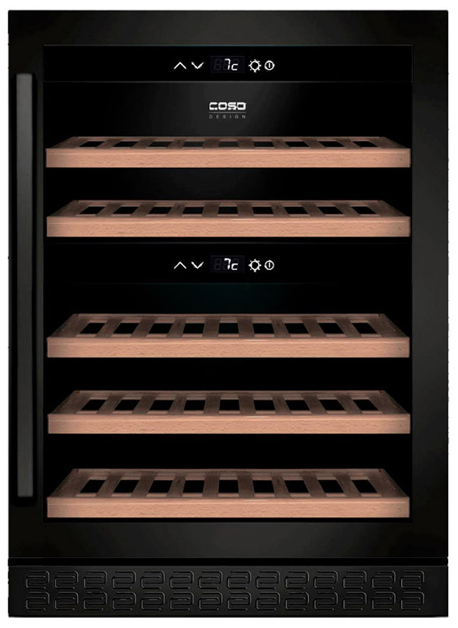 Изображение товара Винный шкаф Caso WineChef Pro 40 black двухзонный компрессорный холодильник
