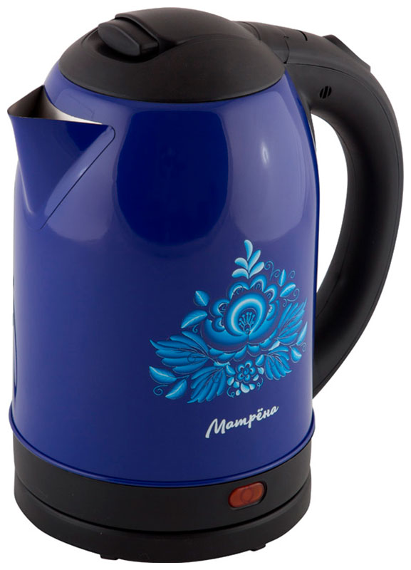 цена Чайник электрический Матрёна MA-005 006751 синий гжель