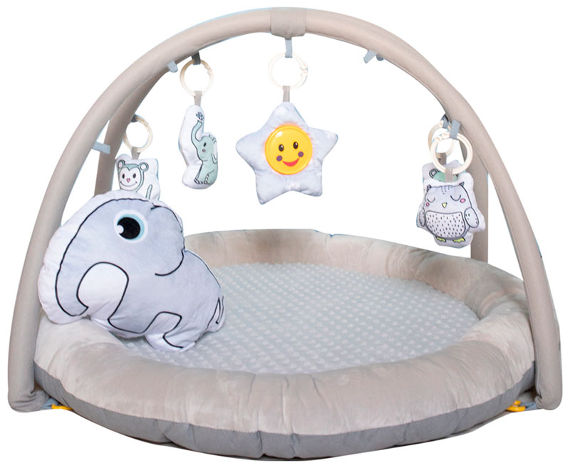 Изображение товара Развивающий коврик Everflo Animals World grey HS0431264