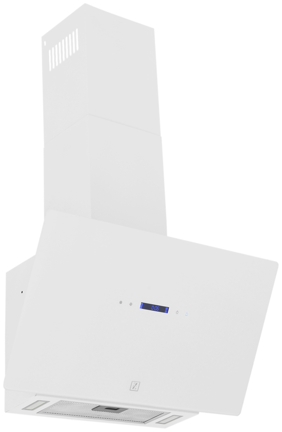 Изображение товара Вытяжка Zugel ZHC602W белая наклонная для кухни с сенсорным управлением