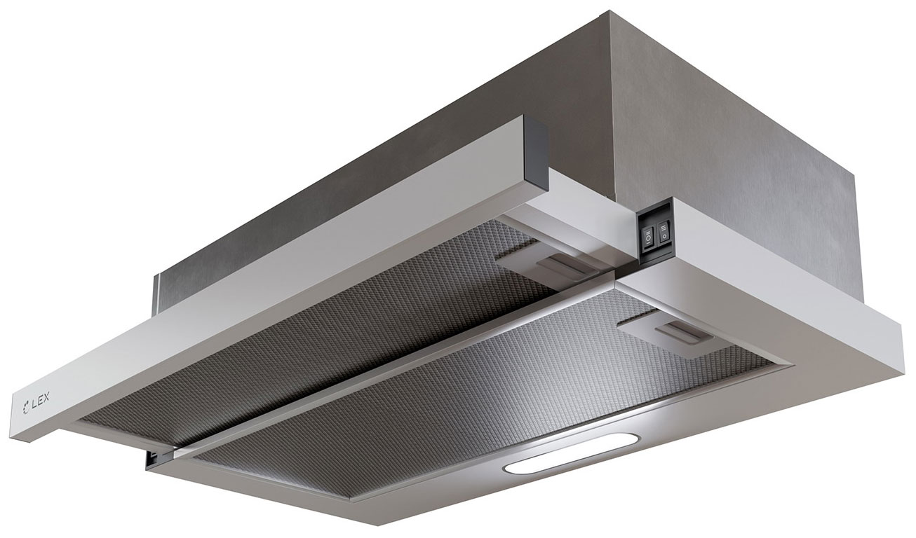 Изображение товара Вытяжка кухонная LEX Honver 2M 600 WHITE телескопическая светодиодная