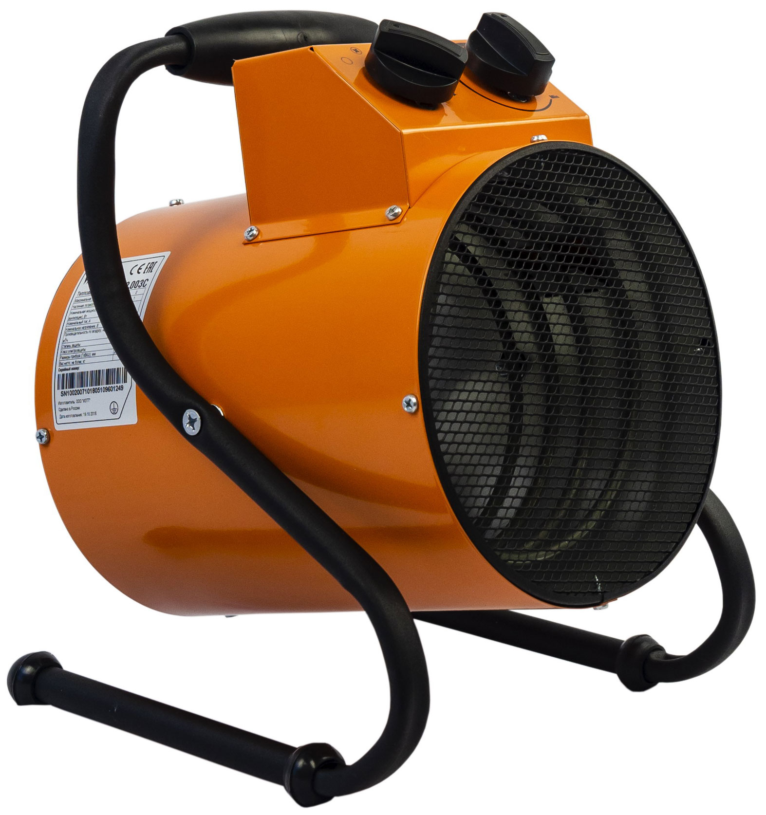 Изображение товара Тепловая пушка Kalashnikov KVF-E3-11 электрическая мощностью 3 кВт для быстрого обогрева