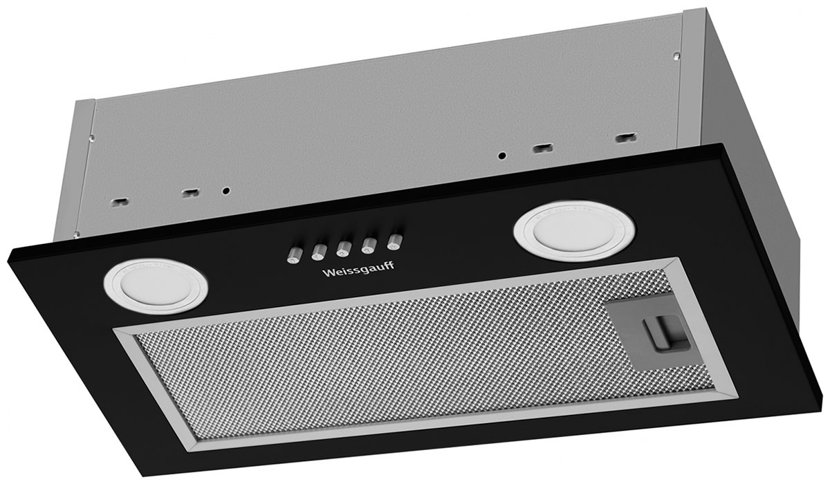 Изображение товара Встраиваемая вытяжка Weissgauff BOX 456 Black с управлением и LED освещением