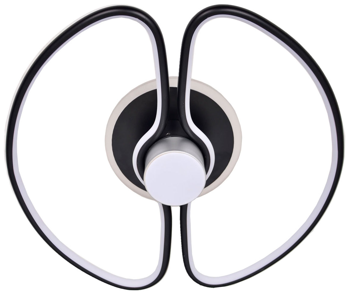 

Люстра потолочная DeMarkt Толедо 55W LED 220 V 312012601, Серебристый/черный