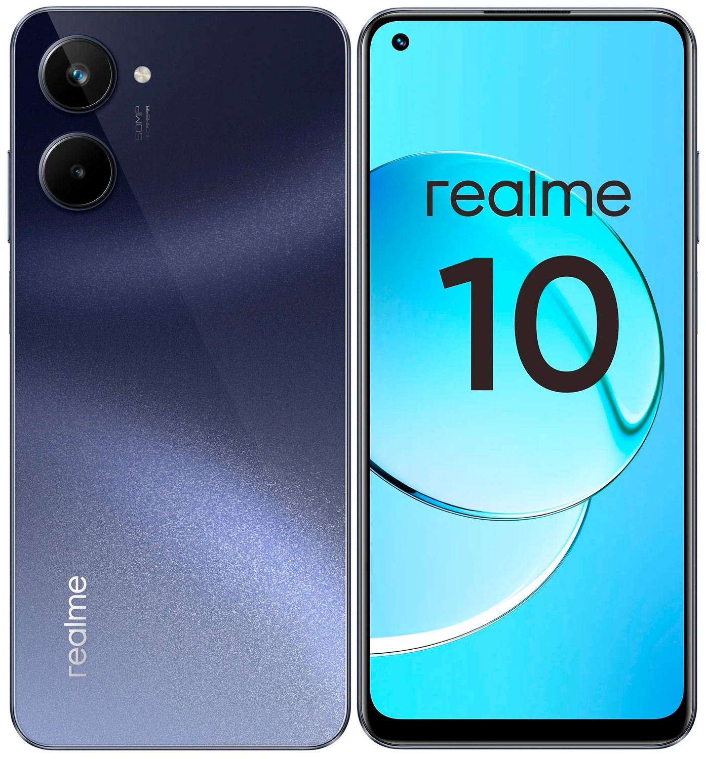 Смартфон Realme 10 RMX3630 128Gb 8Gb черный 3G 4G