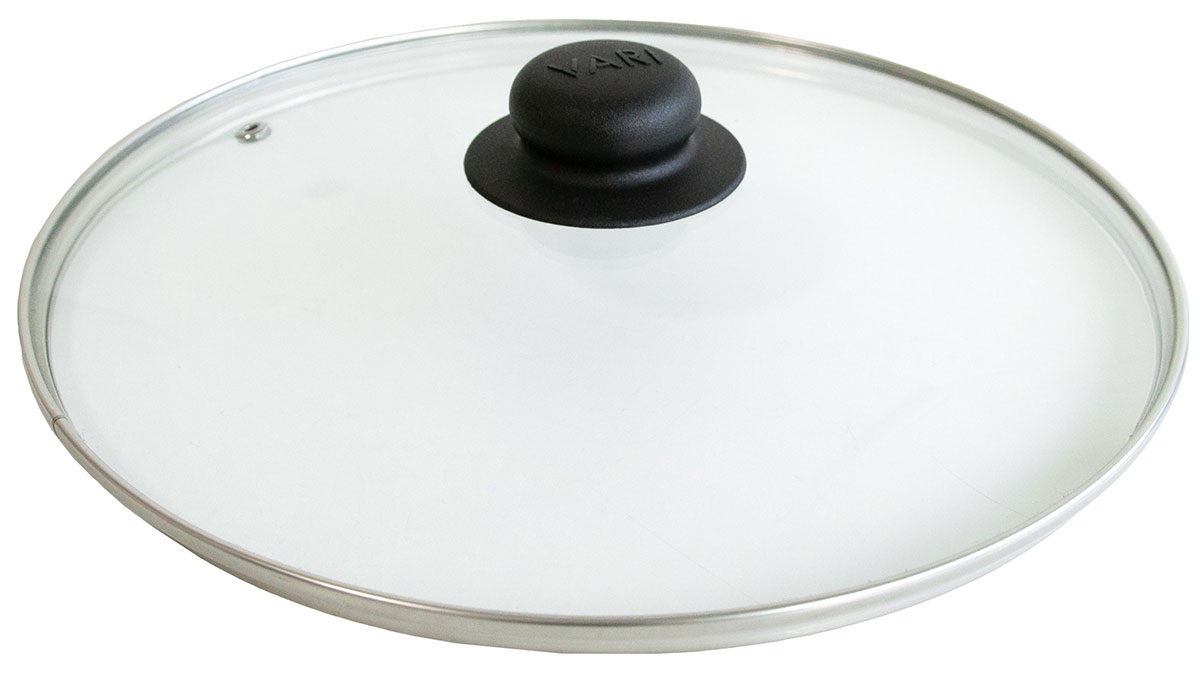 Изображение товара Крышка стеклянная Vari 22 см с металлическим ободом и пароотводом (79220 УП)