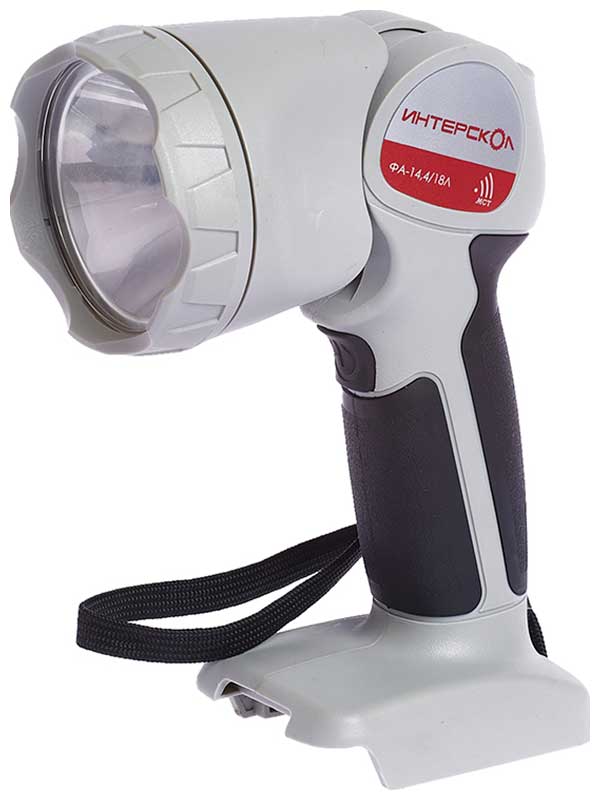 Изображение товара Светодиодный фонарь Интерскол ФА-14,4/18Л с Li-Ion аккумулятором