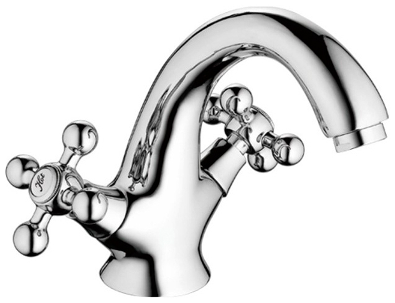 Изображение товара Смеситель для раковины Haiba HB19/хром с фиксированным изливом