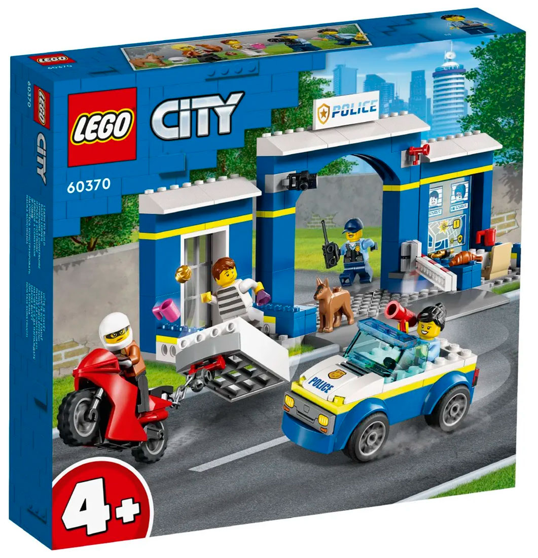 Конструктор Lego City Полицейский участок Чейз (60370) конструктор lx city police полицейский фургон 504 детали