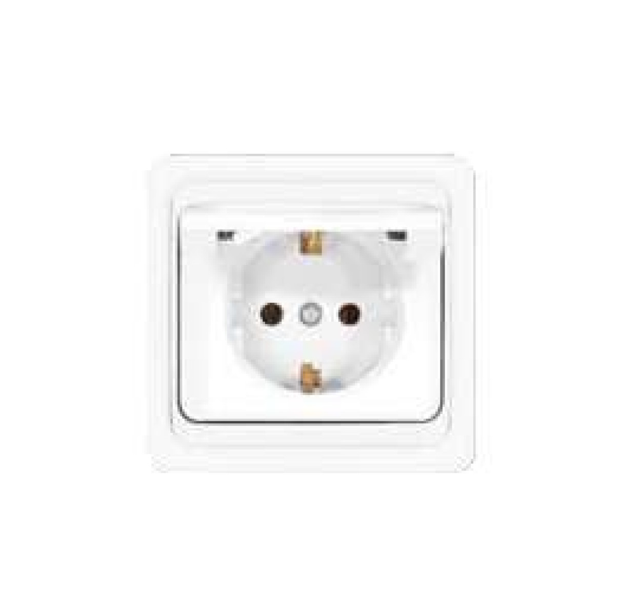 Изображение товара Розетка Универсал В0029 16А IP20 с крышкой заземлённая белая Валери