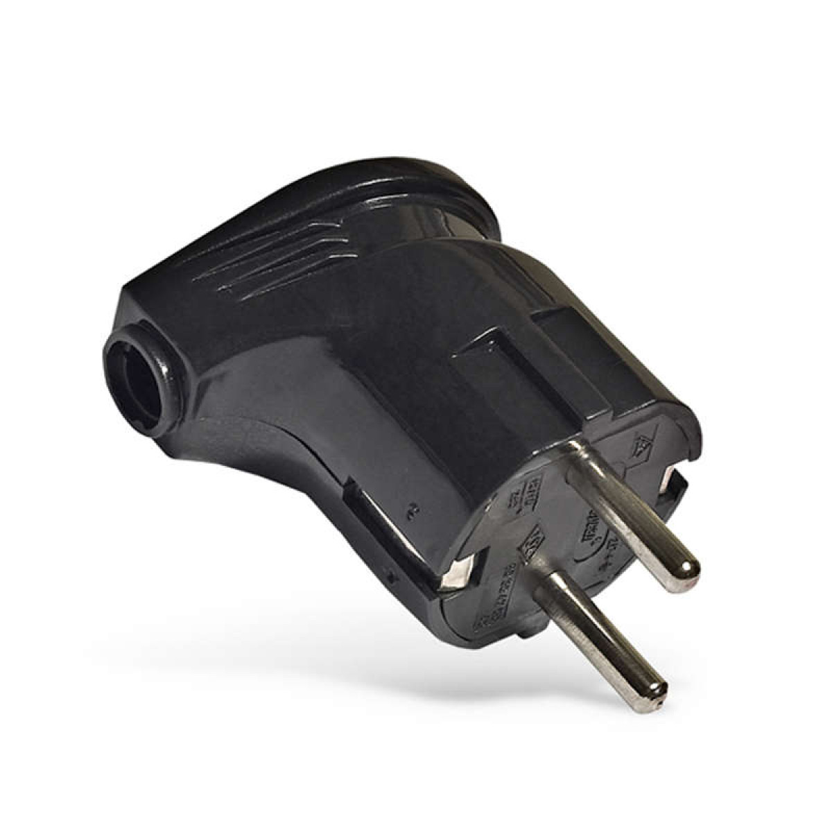 Изображение товара Электрическая угловая вилка UNIVersal 16А 250В с заземлением