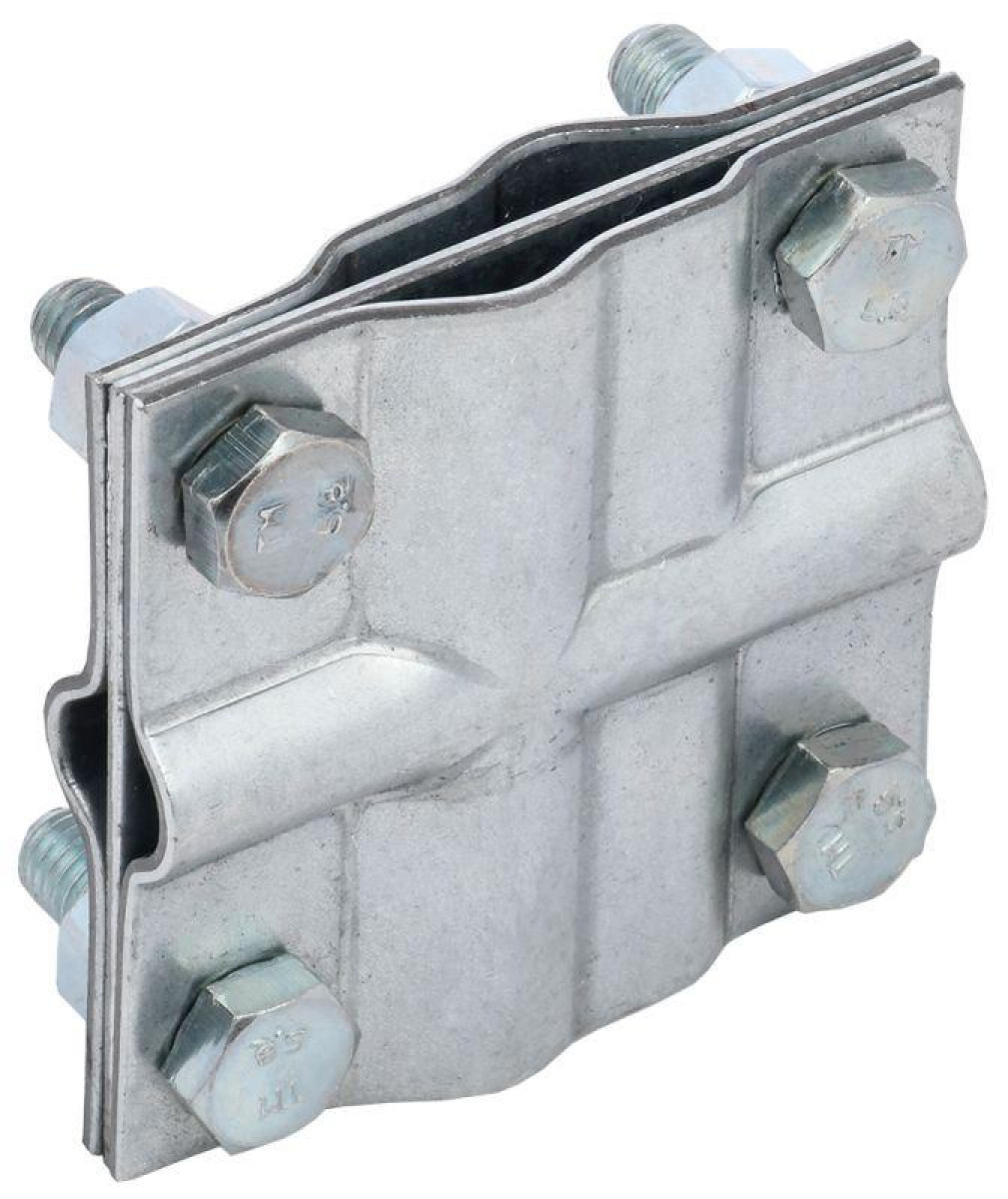 Изображение товара Зажим заземления IEK крестообразный полоса/пруток-полоса/пруток оцинк. сталь