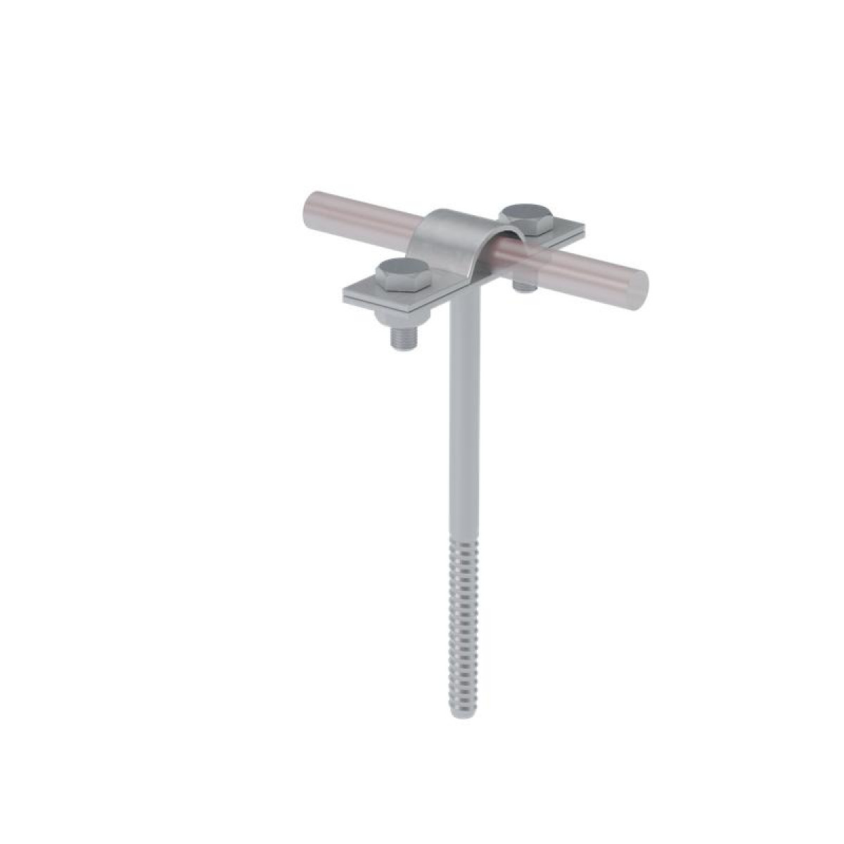 Изображение товара Элементы молниезащиты КМ-Профиль Держатель вкручиваемый DPV-L120-D5-10 для прутка d5-10 L120 сталь КМ