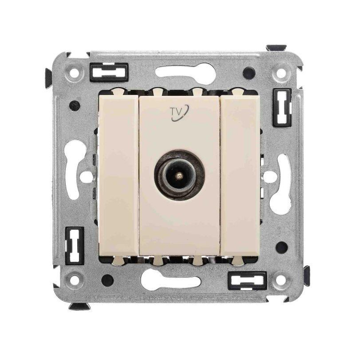 Изображение товара Телевизионная проходная розетка DKC TV SP Avanti ванильная дымка