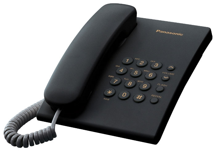 Изображение товара Проводной телефон Panasonic KX-TS2350RU с регулятором громкости Изображение товара Проводной телефон Panasonic KX-TS2350RU с регулятором громкости