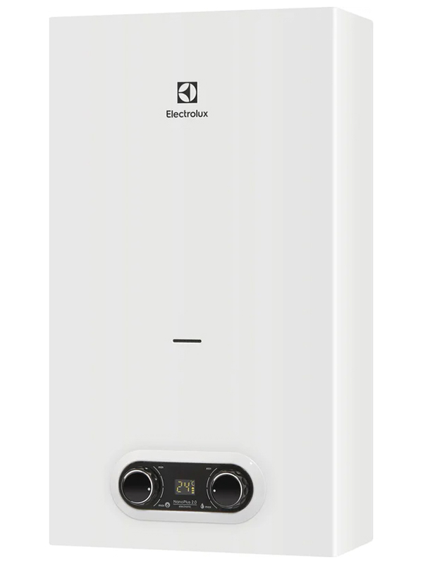 Изображение товара Газовая колонка Electrolux GWH 14 NanoPlus 2.0 для дома и дачи 28 кВт Изображение товара Газовая колонка Electrolux GWH 14 NanoPlus 2.0 для дома и дачи 28 кВт