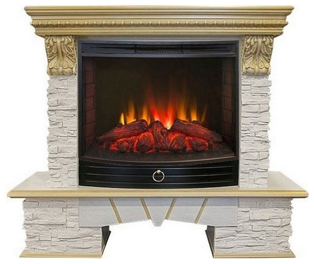 Изображение товара Каминокомплект Realflame Rockland LUX 25/25,5 WT с Evrika 25,5 LED