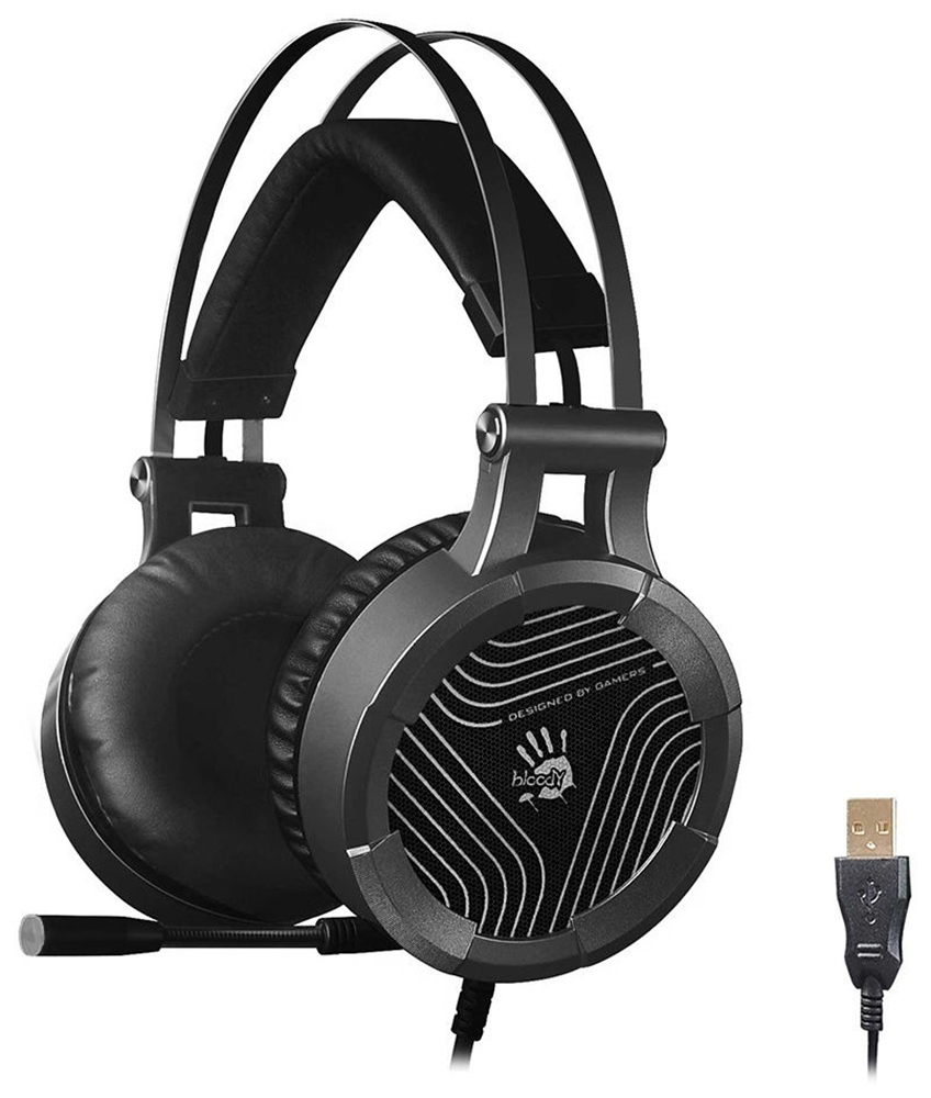 Изображение товара Аудио гарнитура игровая проводная A4Tech G530 черный/серый