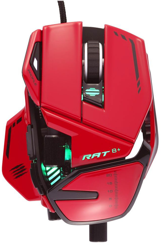 

Игровая мышь Mad Catz R.A.T. 8 ADV, красная, Красный