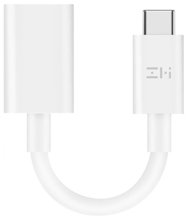 Адаптер Zmi USB-C/USB-A (AL271) , белый м твердый алюминиевый чехол для мобильного жесткого диска 2 ngff на usb3 1 ssd type c