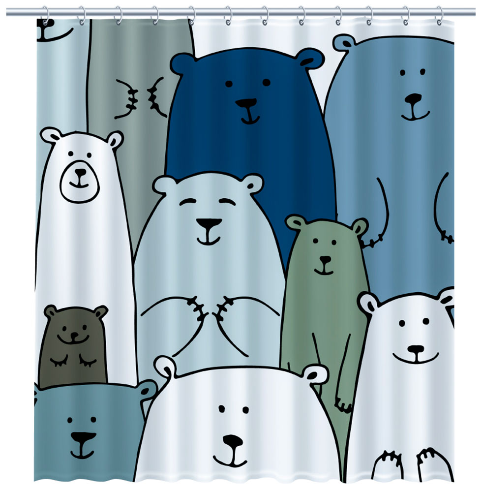 

Шторка для ванной Fixsen BEAR (FX-2503), Рисунок