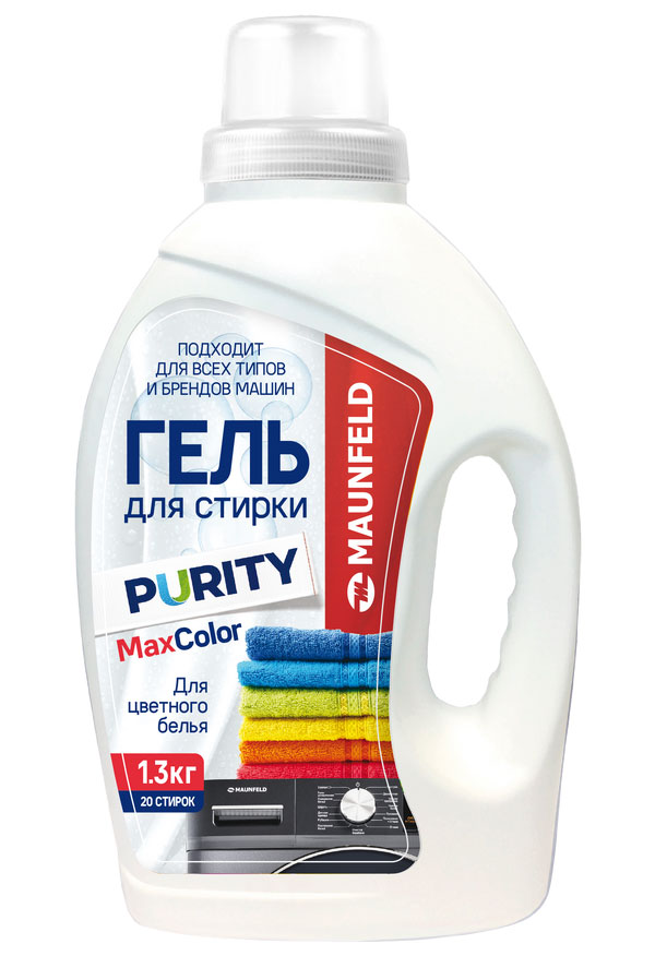 Гель для стирки Maunfeld Purity Max Color, 1300 г (MWL1300BC) Гель для стирки Maunfeld Purity Max Color, 1300 г (MWL1300BC)