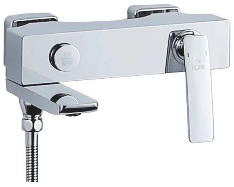 Изображение товара Смеситель для ванны Rose R27 хром настенный с душевым гарнитуром