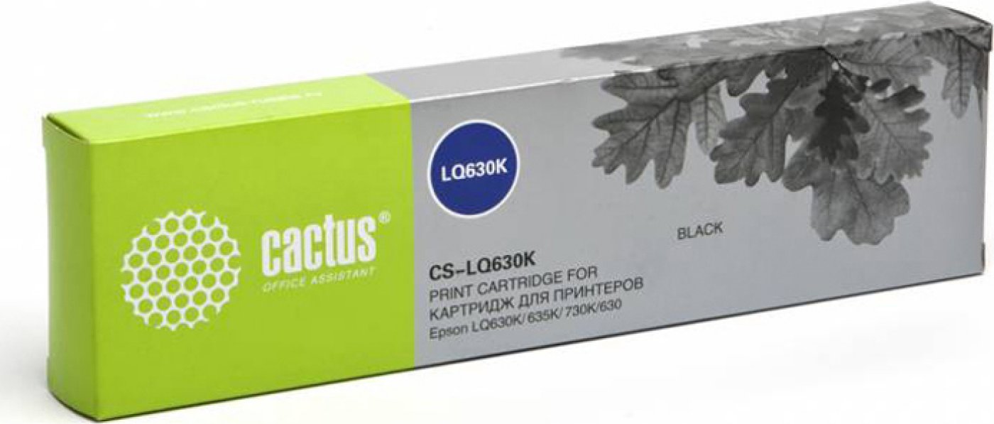 Изображение товара Картридж матричный Cactus CS-LQ630 черный для Epson LQ-630K/635K/730K