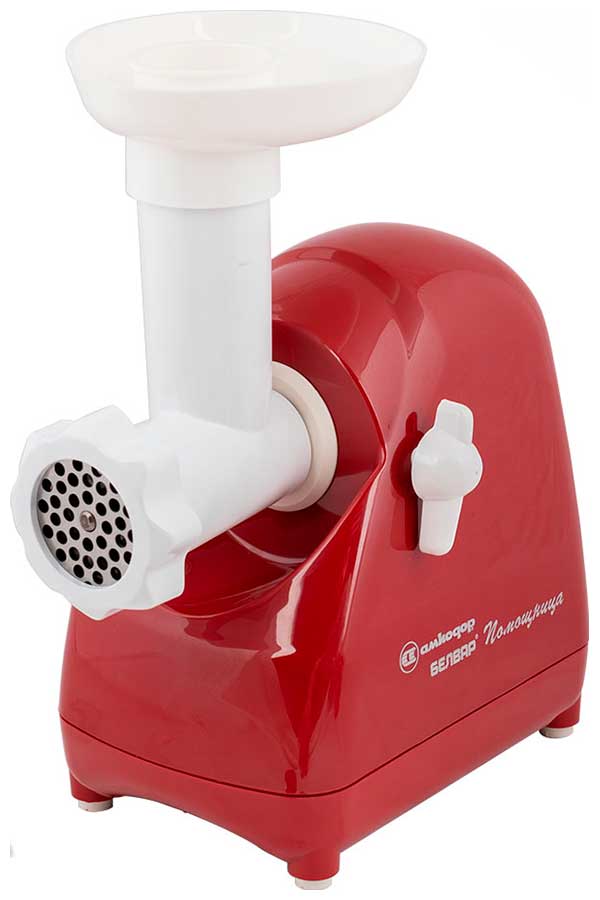 Изображение товара Мясорубка БЕЛВАР Помощница КЭМ-П2У 302-09 Красная с насадками