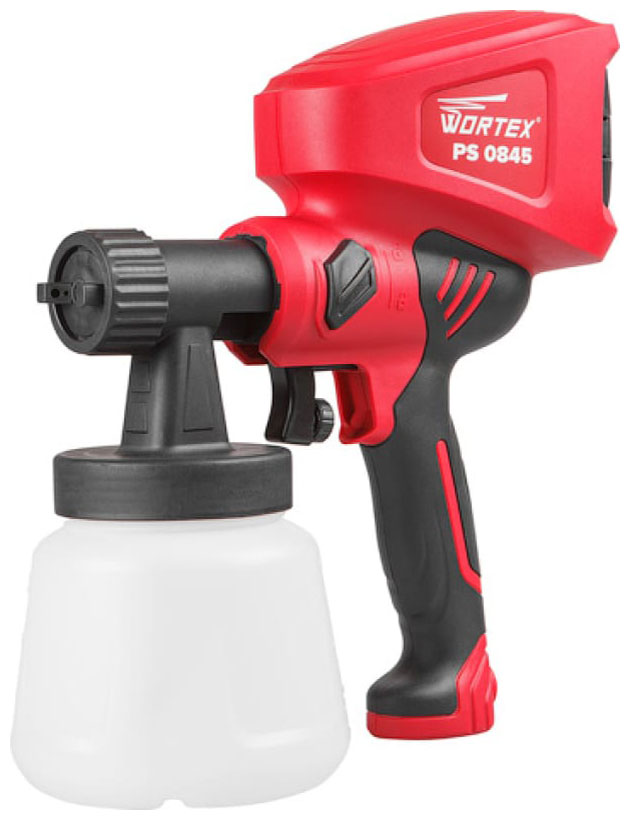 Изображение товара WORTEX PS 0845 краскораспылитель 450 Вт 0 9 л 2 5 мм