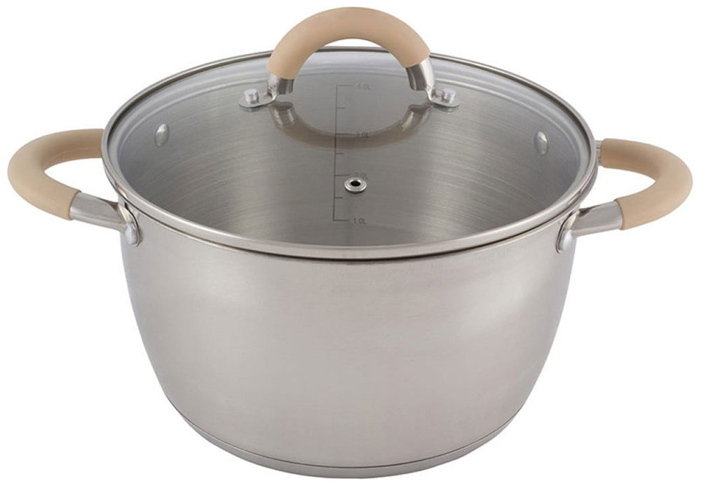 

Кастрюля Mallony Fortuna, 4.5 л, нержавеющая сталь, крышка (007220)