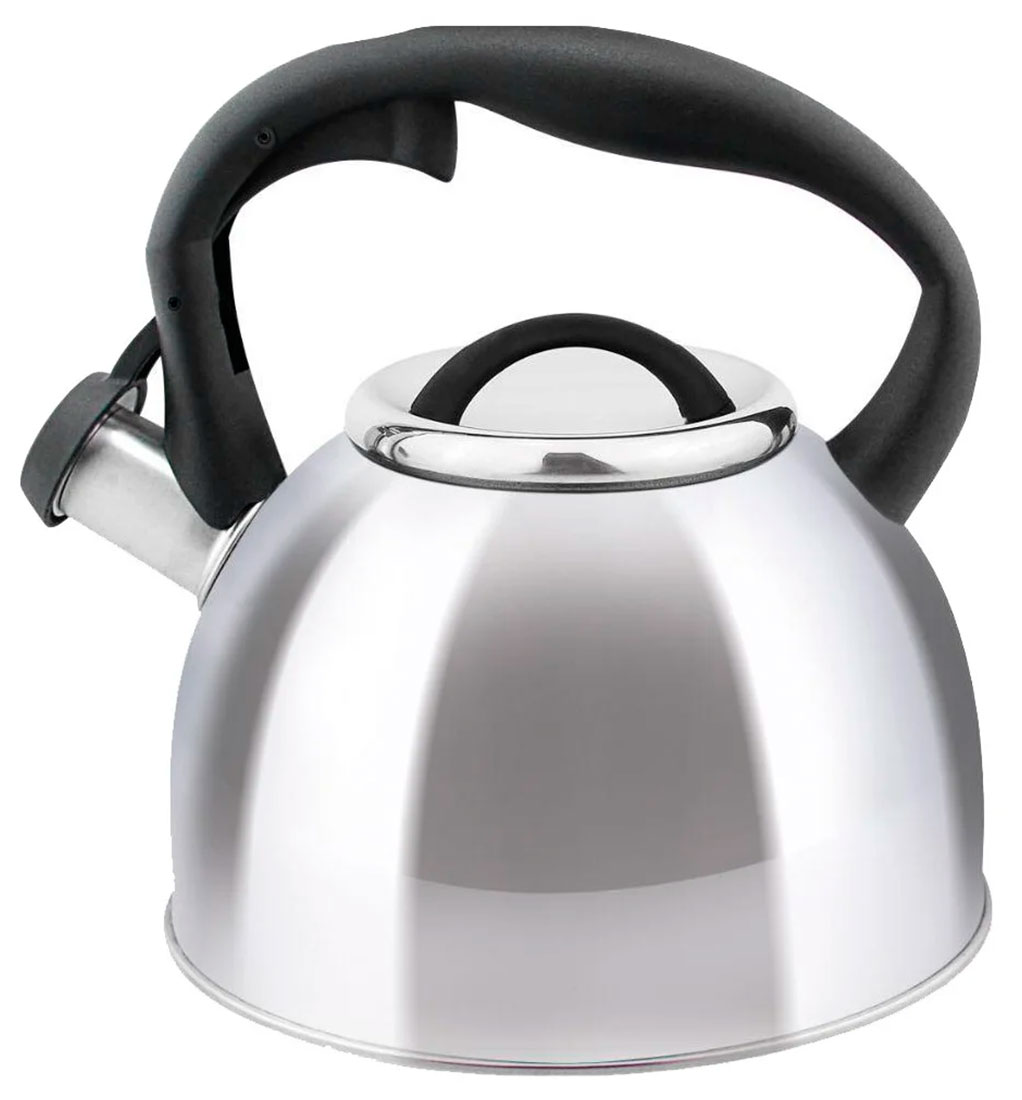 Изображение товара Чайник для плиты Mallony Melodia 2.5 л, из нержавеющей стали, зеркальная полировка (006870)