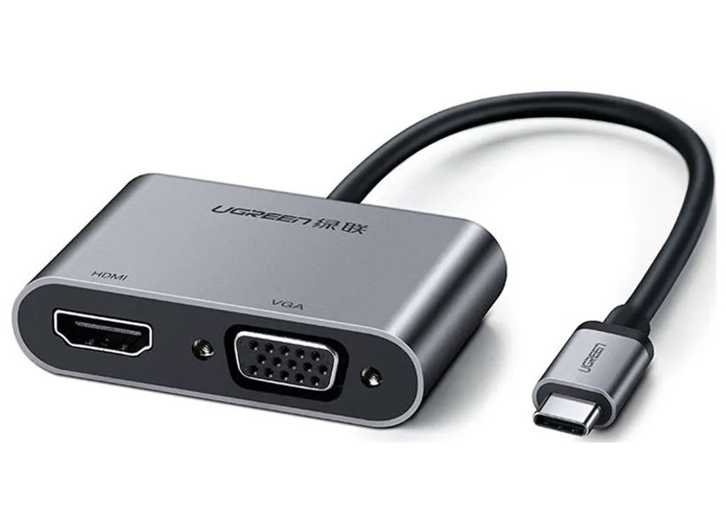 Изображение товара Адаптер Ugreen Adapter With PD, серый космос (50505)