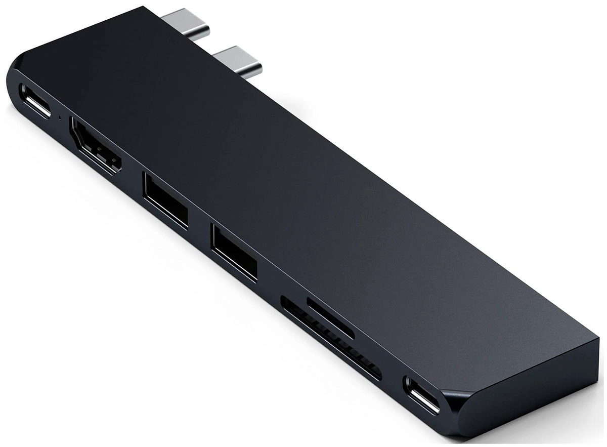 

Хаб USB Satechi USB-C Pro Hub Slim Adapter, черный (ST-HUCPHSD)