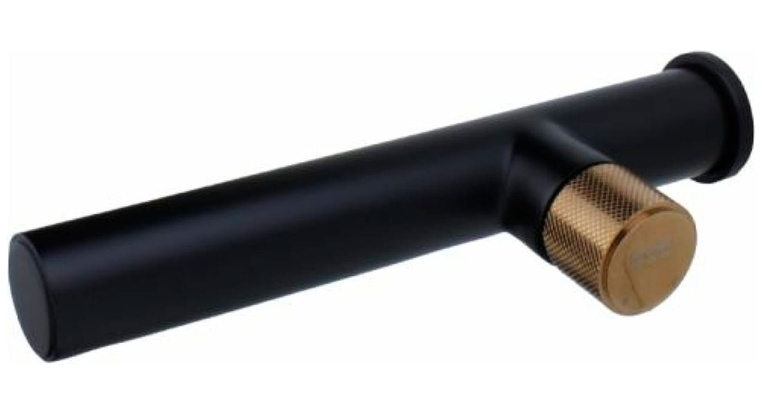 Изображение товара Смеситель для раковины Bronze de Luxe AVANTGARDE черный 2021MH однорычажный на стену