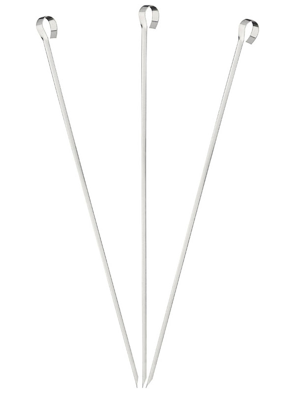 Изображение товара Набор шампуров Ecos 450х10х0.7 мм, угловой, без витка (3 штуки)