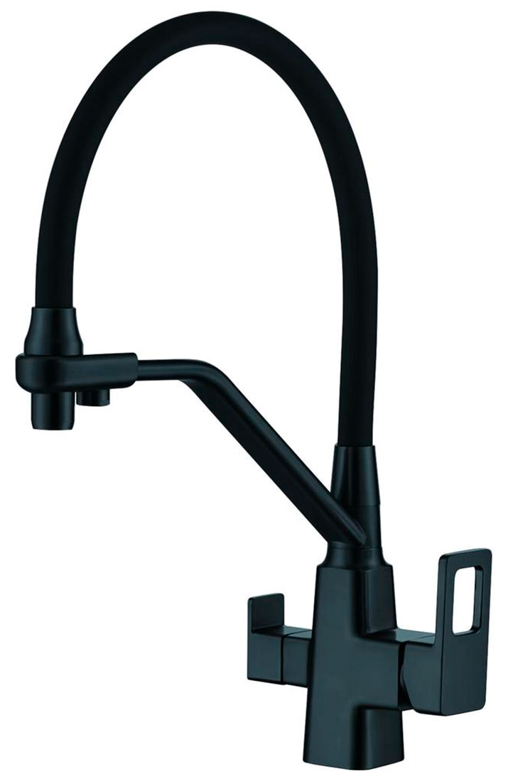 

Смеситель для кухни с подключением фильтра для воды D-Lin D159320-A, черный