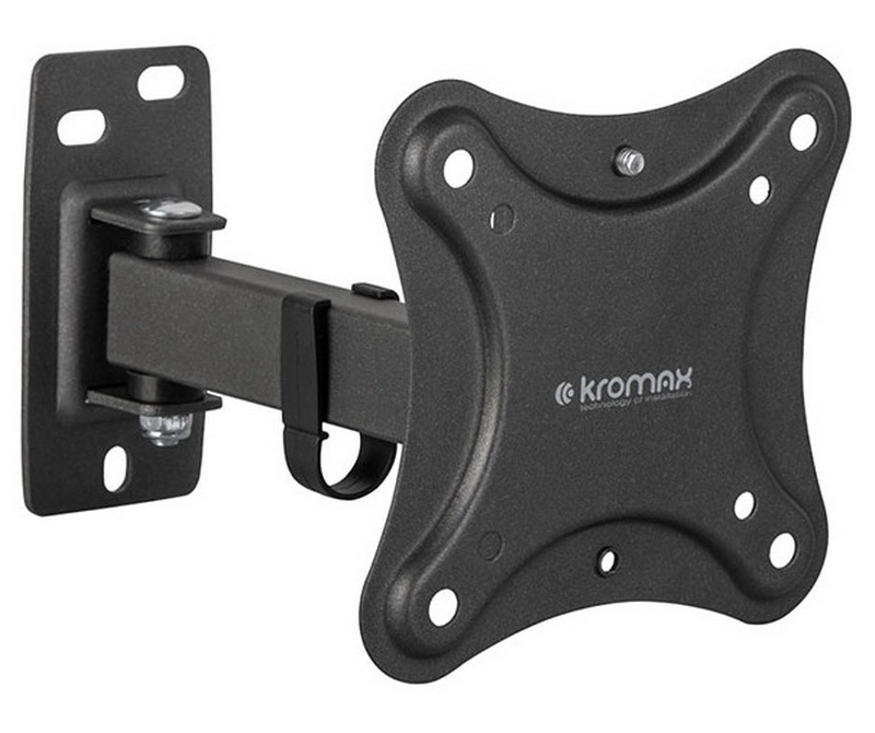 Изображение товара Кронштейн для телевизора Kromax CORBEL-2 BLACK наклонно-поворотный, 10-34 дюйма