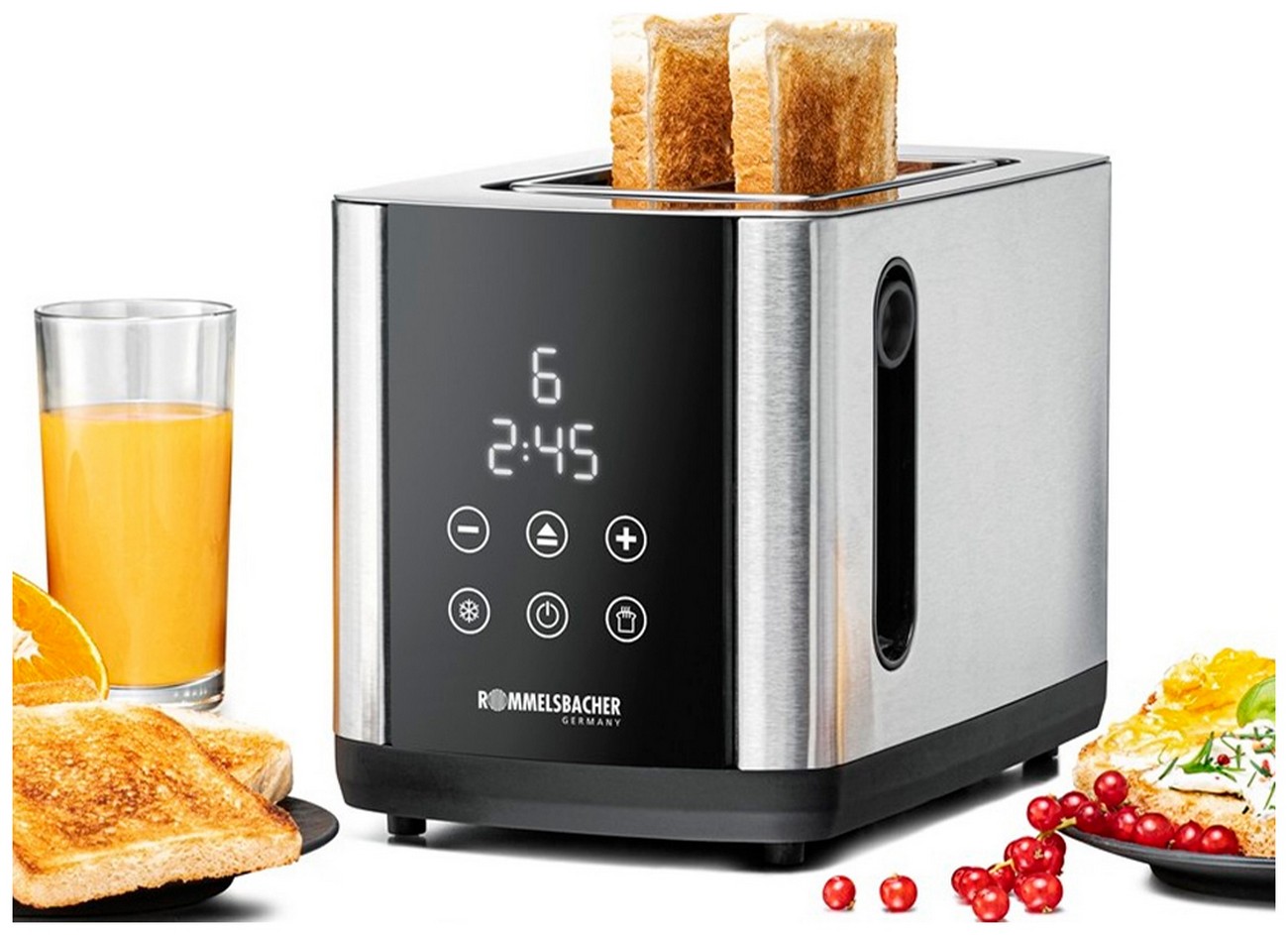 Изображение товара Тостер Rommelsbacher TO 850 с сенсорным управлением и LED-дисплеем