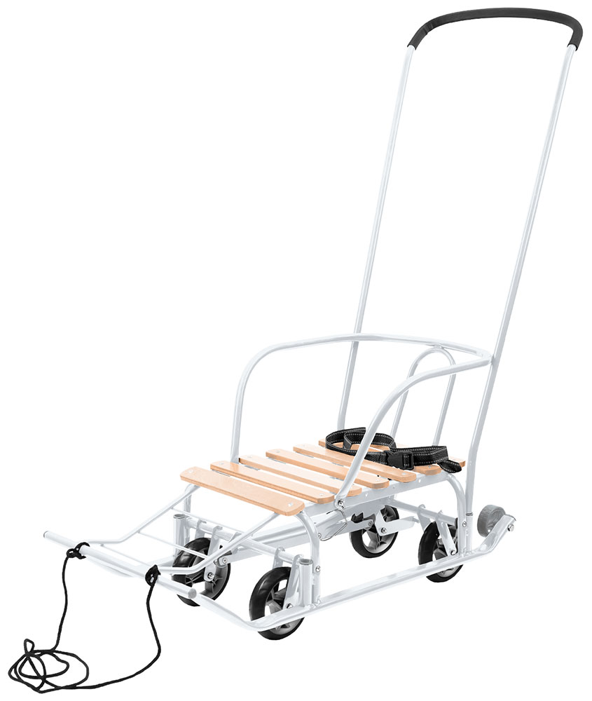 Изображение товара Металлические санки Ника Игрушка Тимка 5 универсал Т5У белый для детей от 3 лет